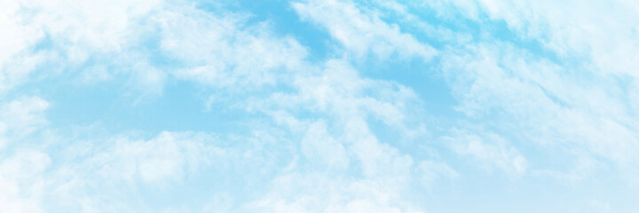 Blue sky with white cloud. The summer heaven is colorful clearing day Good weather and beautiful nature in the morning.