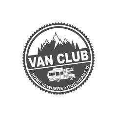 Fototapeta premium Vector logo, badge, symbol, icon template design with Adventure Theme 