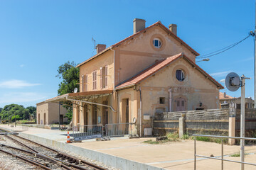 Bahnhof von  L’Île-Rousse auf Korsika