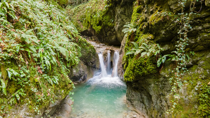 Fototapeta premium Les Gorges du Chauderon, Montreux, Switzerland.