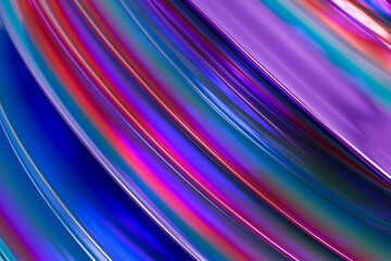 3d render, abstract background, iridescent holographic foil, metallic texture, ultraviolet wavy wallpaper, fluid ripples, liquid metal surface, esoteric aura spectrum, bright hue colors