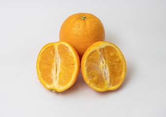 Fresh organic sliced orange fruit