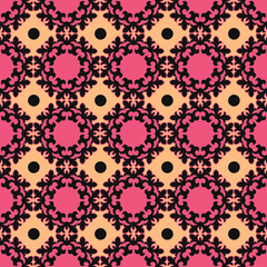 Classic Pattern Ornament, Decorative Seamless Geometric Pattern for Design Wallpaper, Fashion Print, Trendy Decor, Home Textile, Retro Decor Vector Illustration.