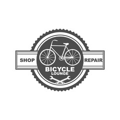 Vector logo, badge, symbol, icon template design for Bicycle Club or Bicycle Shop

