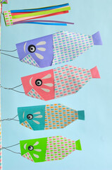 折り紙の鯉のぼり