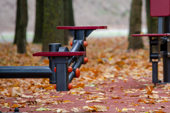 Outdoor Gym Empty During Covid Pandemic