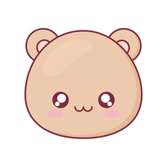 Kawaii bear animal cartoon vector design