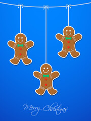 Illustration of merry Christmas for the celebration of Christian community festival.