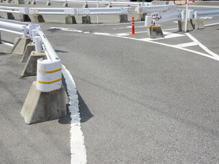 道路のガードレール