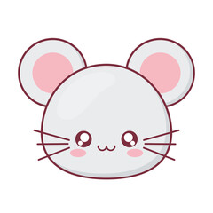 Kawaii mouse animal cartoon vector design
