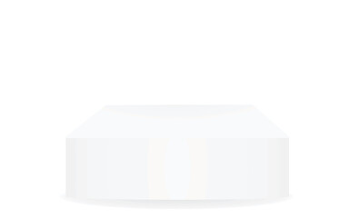 White blank podium. vector illustration