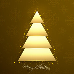 Fototapeta premium Illustration of merry Christmas for the celebration of Christian community festival.