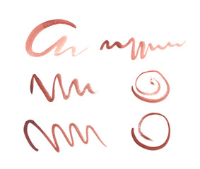 Set of watercolor scribbles and doodles