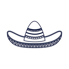 traditional mexican hat line style