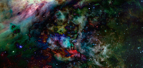 Naklejka na ściany i meble Starry deep outer space. Elements of this image furnished by NASA