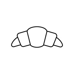 croissant icon element of bakery icon for mobile concept and web apps. Thin line croissant icon can be used for web and mobile. Premium icon on white background