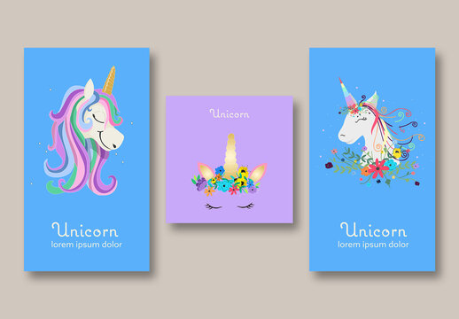 Unicorn Social Post Layouts
