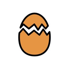 Obraz premium Egg Icon Color Design Vector Template Illustration