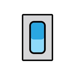 Light Switch Flat Icon Color Design Vector Template Illustration