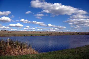 clouds over the lake