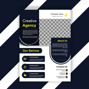 Corporate business flyer design template