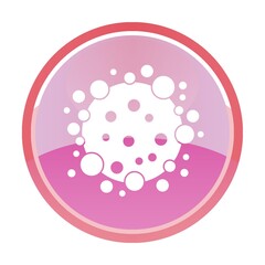 Symbole du virus de la pand&eacute;mie de Covid-19