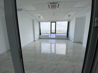 empty office with panoramic windows
