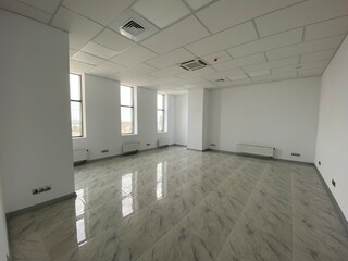 empty office with panoramic windows