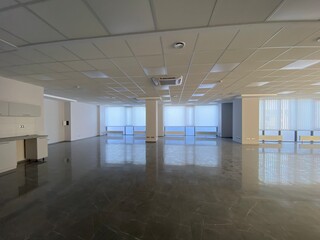 empty office with panoramic windows