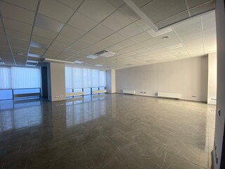 empty office with panoramic windows