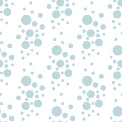 
Cute seamless pattern with sea water droplets on a white background. Sea spray in flat style. Cartoon wildlife for web pages.
Stock vector illustration for decor and design, textiles,
wallpaper