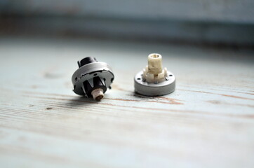 Photo of disassembled idle regulator