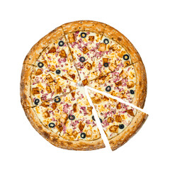 pizza isolated on white background