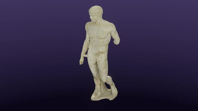 Doryphoros, Spear-Bearer, cg, camera orbits