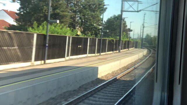 hyperlapse of train ride on Pyhrnbahn to Linz