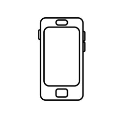 smartphone device tech line style icon
