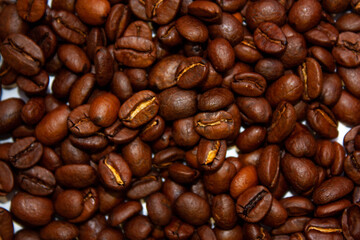 coffee beans close up