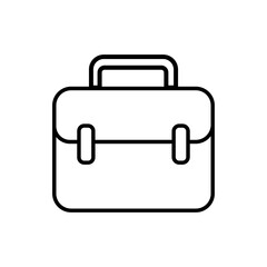 portfolio briefcase line style icon