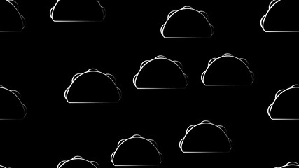 tacos on black background, vector illustration, pattern. wallpaper for restaurant and cafe. food preparation area decor, fast food decoration. wallpaper in the style of black and white chalk drawing