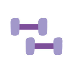 dumbbells gym accessories isolated icon