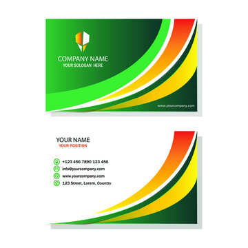 company business card design free vector