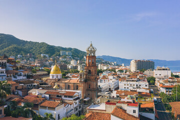 Fototapeta na wymiar Parroquia de Nuestra Señora de Guadalupe Puerto Vallarta