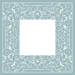 invitation card.
 floral pattern