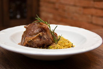 T.Bone of lamb and Moroccan Couscous with Chestnuts