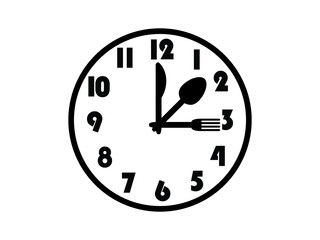 clock isolated on white background