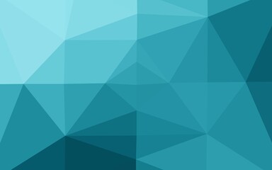 Light BLUE vector polygon abstract background.