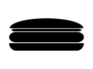 hot dog hamburger icon vector illustration eps10