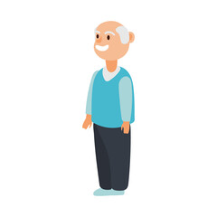 old man standing avatar character