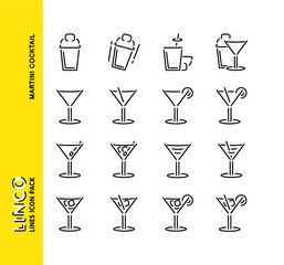 Linco Lines Icon Martini Cocktail Pack