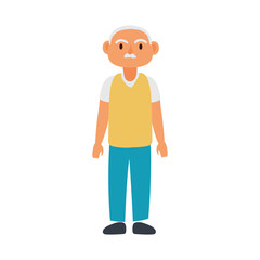 old man standing avatar character